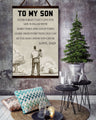 FM001 - To My Son - Never Forget That I Love You - Family Canvas With The Wood Frame