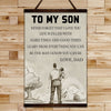 FM001 - To My Son - Never Forget That I Love You - Family Canvas With The Wood Frame