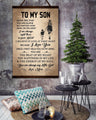 FM016 - Mom To Son - The Beat Of My Heart - The Happiness In My Life - The Energy Of My Soul - Family Canvas With The Wood Frame