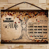 FM021 - To My Gogeous Wife - I Love You The Most - Family Canvas With The Wood Frame