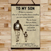 FM023 - Dad to Son - You Are Braver Than You Believe - Stronger Than You Seem - And Smarter Than You Think - Family Canvas With The Wood Frame