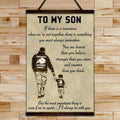 FM023 - Dad to Son - You Are Braver Than You Believe - Stronger Than You Seem - And Smarter Than You Think - Family Canvas With The Wood Frame