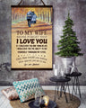 FM028 - To My Wife - Never Forget that I Love You - Family Canvas With The Wood Frame