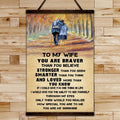 FM031 - To My Wife - You Are My Sunshine - Family Canvas With The Wood Frame