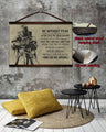 KT006 - Be Without Fear - English - Knight Templar Canvas With The Wood Frame