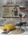 KT007 - To My Daughter - English - Knight Templar Canvas With The Wood Frame