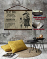 KT008 - To My Son - English - Knight Templar Canvas With The Wood Frame