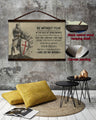 KT009 - Be Without Fear - English - Knight Templar Canvas With The Wood Frame