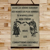 KT012 - Call On Me Brother - French - Knight Templar Canvas With The Wood Frame