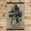 KT013 - I'm Not Going To Lose - English - Knight Templar Canvas With The Wood Frame