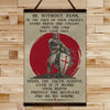 KT014 - Be Without Fear - English - Knight Templar Canvas With The Wood Frame