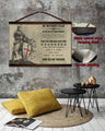 KT020 - Be Without Fear - English - Knight Templar Canvas With The Wood Frame