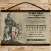 KT021 - Be Without Fear - German - Knight Templar Canvas With The Wood Frame