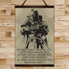 KT024 - IF - Knight Templar Canvas With The Wood Frame