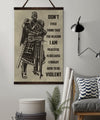 KT025 - Don't Ever Think - Knight Templar Canvas With The Wood Frame