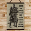 KT025 - Don't Ever Think - Knight Templar Canvas With The Wood Frame