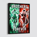 OP003 - Brothers Forever - Monkey D. Luffy - Roronoa Zoro - Vertical Poster - Vertical Canvas - One Piece Poster