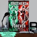 OP003 - Brothers Forever - Monkey D. Luffy - Roronoa Zoro - Vertical Poster - Vertical Canvas - One Piece Poster