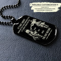 IT IS NOT ABOUT BEING BESTER THAN SOME ONE ELSE - ONE PIECE -Engraved Dog Tag Two Side