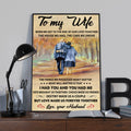 ( QH424) TO MY WIFE-I HAD YOU AND YOU HAD ME - CANVAS POSTER