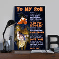 H1101 TO MY SON- I AM THE STORM - DRAGON BALL - GOKU - CANVAS POSTER