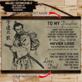 SA042 - To My Daughter - English - Horizontal Poster - Horizontal Canvas - Samurai Canvas