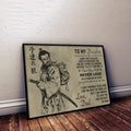 SA042 - To My Daughter - English - Horizontal Poster - Horizontal Canvas - Samurai Canvas