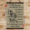 SA059 - To My Daughter - English - Vertical Poster - Vertical Canvas - Samurai Canvas