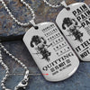 SAD031 - Quitting Is Not - PAIN - You Are Not Dead Yet - Samurai Dog Tag - Engrave Double Sliver Dog Tag