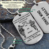 SDD002 - Call On Me Brother - German - Soldier Dog Tag - Engrave Silver Dog Tag