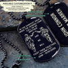 SDD004 - Call On Me Brother - English - Soldier Dog Tag - Engrave Black Dog Tag