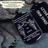 SDD005 - Call On Me Brother - German - Soldier Dog Tag - Engrave Black Dog Tag