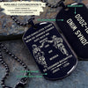 SDD011 - Call On Me Brother - German - Soldier Dog Tag - Engrave Black Dog Tag