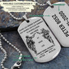 SDD015 - Call On Me Brother - French - Soldier Dog Tag - Engrave Black Dog Tag