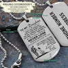 SDD017 - Dad To Daughter - Never Lose - English - Soldier Dog Tag - Engrave Silver Dog Tag