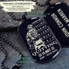 SDD024 - Quitting Is Not - Soldier Dog Tag - Engrave Black Dog Tag