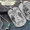 SDD026 - Call On Me Brother - English - Quitting Is Not - Slodier Dog Tag - Engrave Double Silver Dog Tag