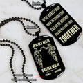 Call on me Brother - Brother Forever - Dragon ball Goku Vegeta - Soldier -Engraved Dog Tag Two Side