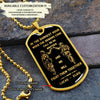 Call on me brother dog tag soldier 18K gold