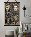 VK005 - Ragnar & Lagertha - Viking Canvas With The Wood Frame