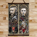 VK005 - Ragnar & Lagertha - Viking Canvas With The Wood Frame