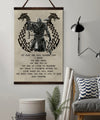 VK007 - Keep Fighting - Viking Canvas With The Wood Frame