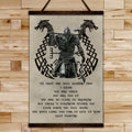 VK007 - Keep Fighting - Viking Canvas With The Wood Frame