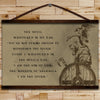 VK015 - I Am The Storm - Ragnar - Viking Canvas With The Wood Frame