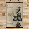 VK019 - 7 5 3 CODE - German - Ragnar - Viking Canvas With The Wood Frame