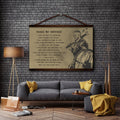 VK020 - Make No Mistake - English - Ragnar - Viking Canvas With The Wood Frame