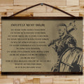 VK022 - Make No Mistake - German - Ragnar - Viking Canvas With The Wood Frame