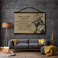 VK023 - Nobody Is Born A Warrior - Ragnar - Viking Canvas With The Wood Frame