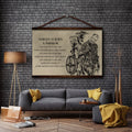 VK025 - Nobody Is Born A Warrior - Viking Canvas With The Wood Frame