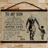 VK029 - To My Son - English - Viking - Viking Canvas With The Wood Frame